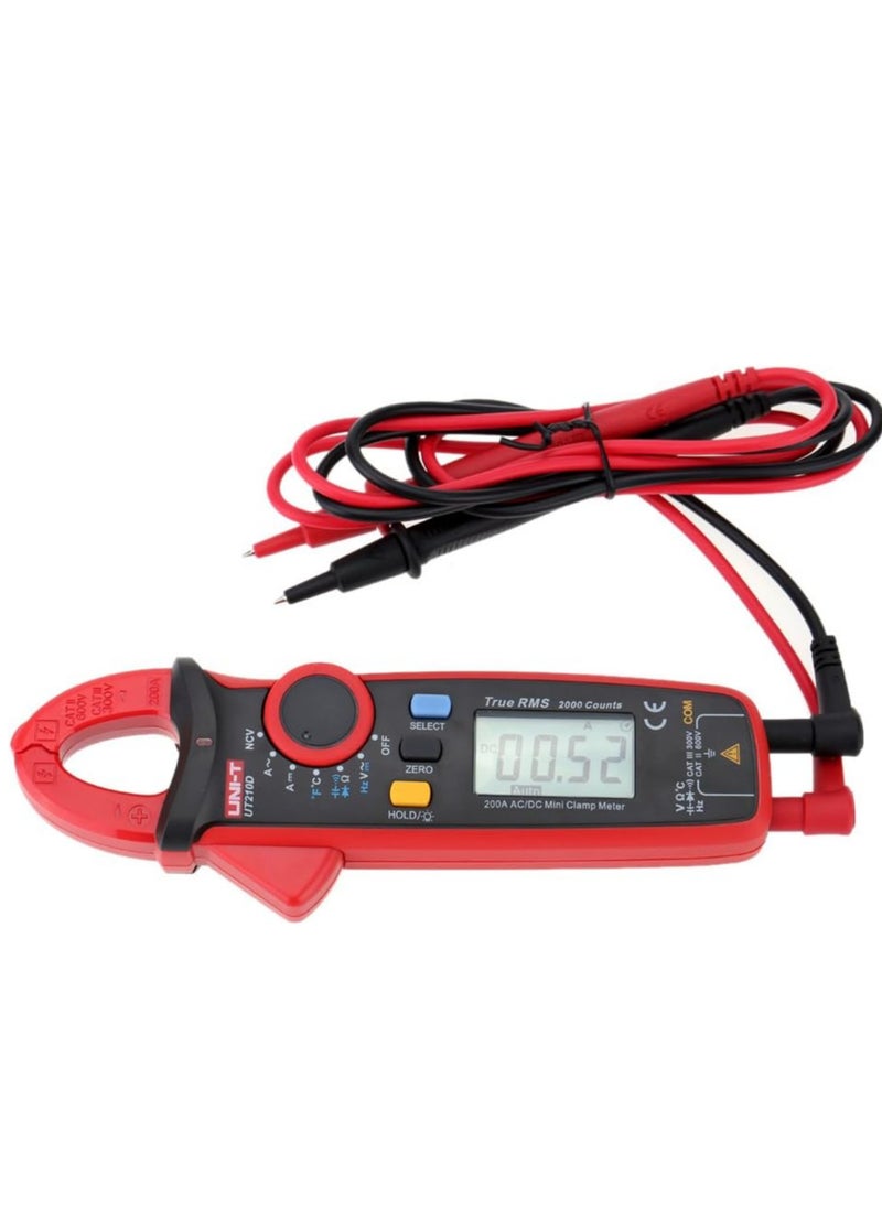 UNI-T UT210D Handheld Digital Mini Clamp Meter, True RMS Multimeter for AC/DC Current, Voltage, Resistance, and Capacitance - pzsku/ZE2727854430516A236FCZ/45/_/1700133288/b467faf1-ccd9-4a75-9a55-b85d0fdc9420