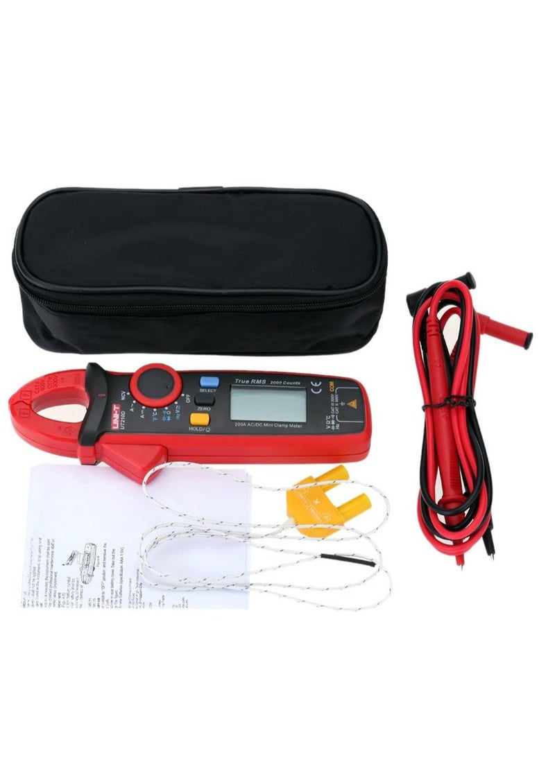 UNI-T UT210D Handheld Digital Mini Clamp Meter, True RMS Multimeter for AC/DC Current, Voltage, Resistance, and Capacitance - pzsku/ZE2727854430516A236FCZ/45/_/1700133308/d8f7f92d-6813-4ad2-8380-30bbd3292d84