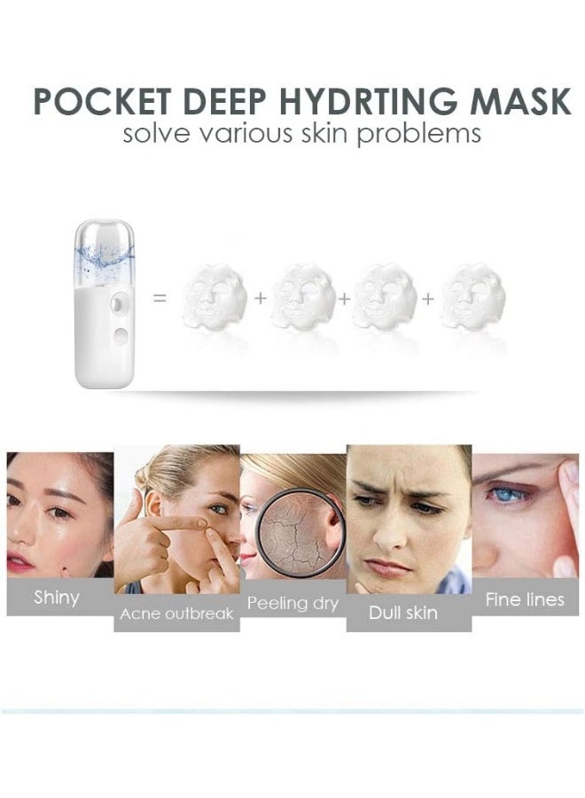 Nano Facial Mister – Portable Cool Mist Sprayer For Face Hydration & Makeup, USB Rechargeable Mini Steamer With 30ml Visual Water Tank, Moisturizing Spray For Skincare & Eyelash Extensions - Image 3