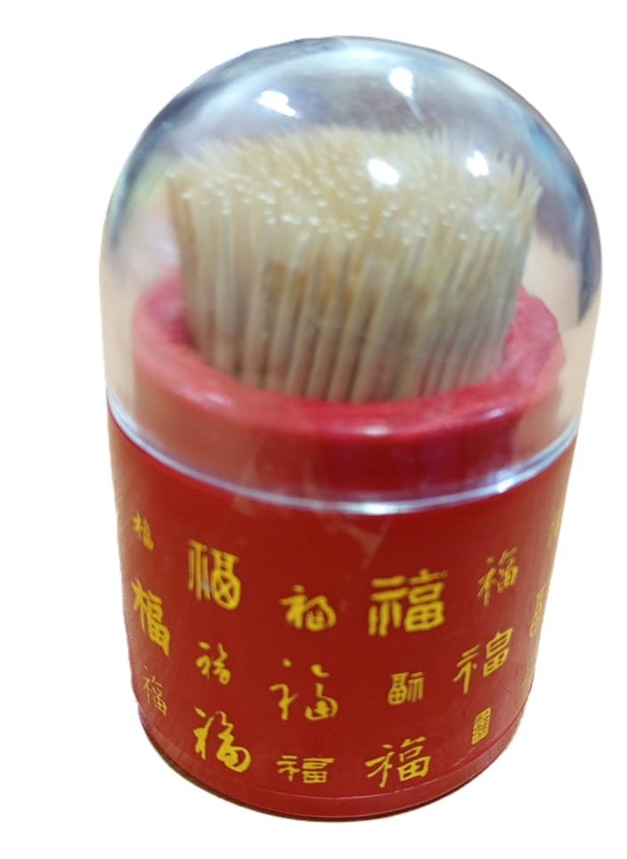 Generic Mini Bamboo Toothpick Set | Toothpick Holder, Durable and Soft for Appetizers, Olives, BBQ, Fruits, and Teeth Cleaning  - Image 1