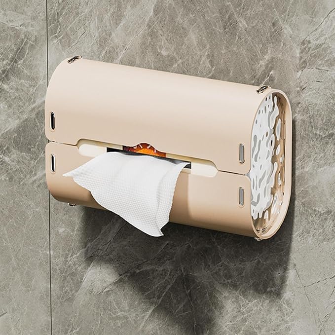 Cozron Cozron Wall-Mounted Silicone Tissue Box with Suction, Easy Install, Space-Saving Design, Wall-Mounted with Strong Suction Power.(1 Pcs) - Image 4