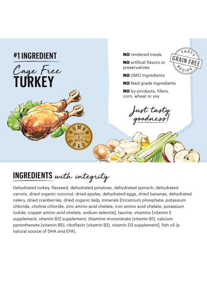 the honest kitchen Human Grade Dehydrated Grain Free Dog Food – Complete Meal or Dog Food Topper – Turkey 2 lb (makes 8 lbs)  - Image 4