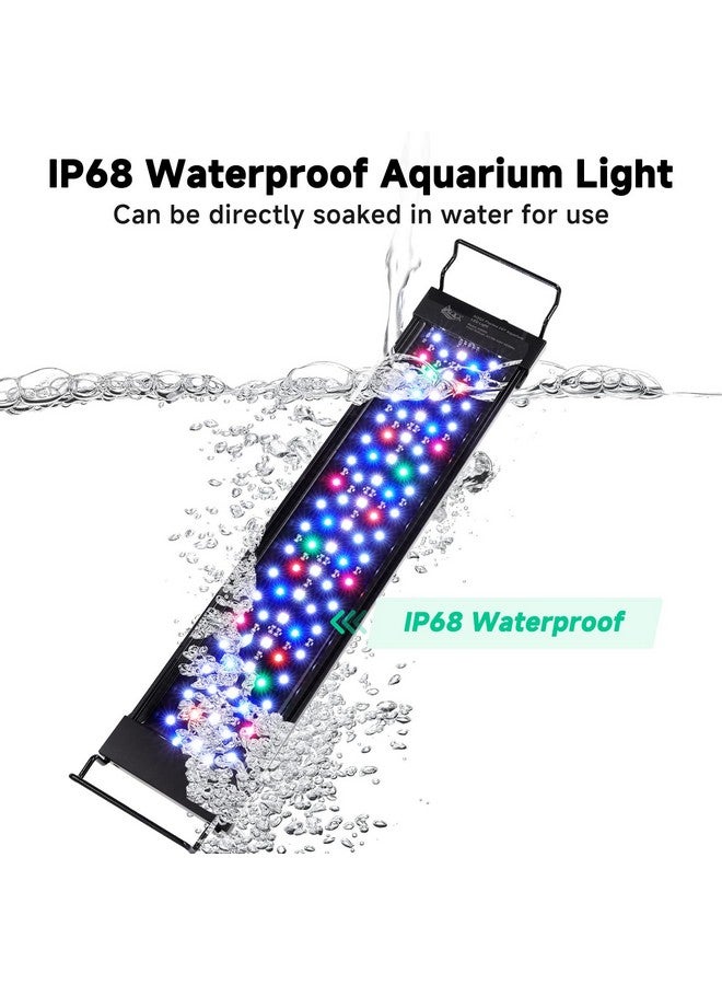 AQQA LED Aquarium Light, 24/7 Mode IP68 Waterproof Extendable Bracket Fish Tank Light, DIY Mode Full Spectrum Aquarium Plant Light, Adjustable Timer/Brightness Memory Function for 18-24 Inch Fish Tank - Image 5