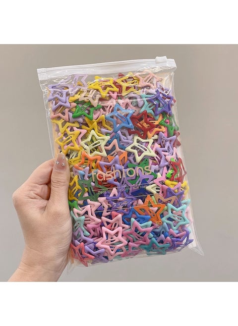 Colorful Star Hair Clips Y2K Cute BB Side Grip Dopamine 40 random pieces