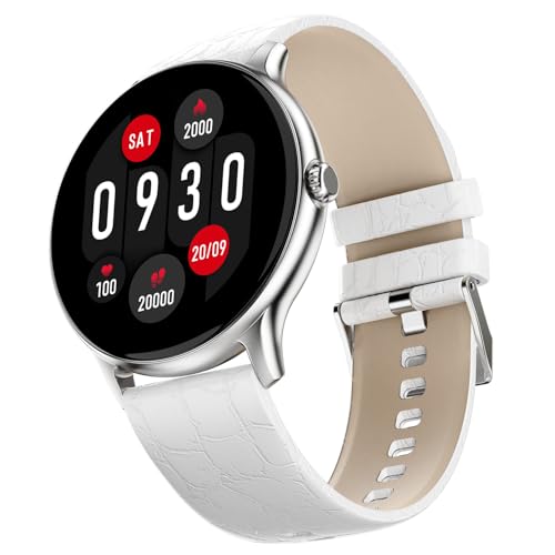 Fire-Boltt Phoenix Pro Classic Round Bluetooth Calling Smart Watch, 1.39”HD Display,AI Outfit Watch Face, 2 Looks in 1 Watch, Extra Straps at ₹99, 120+ Sports Modes, Smartwatch for Women (White) - Image 1