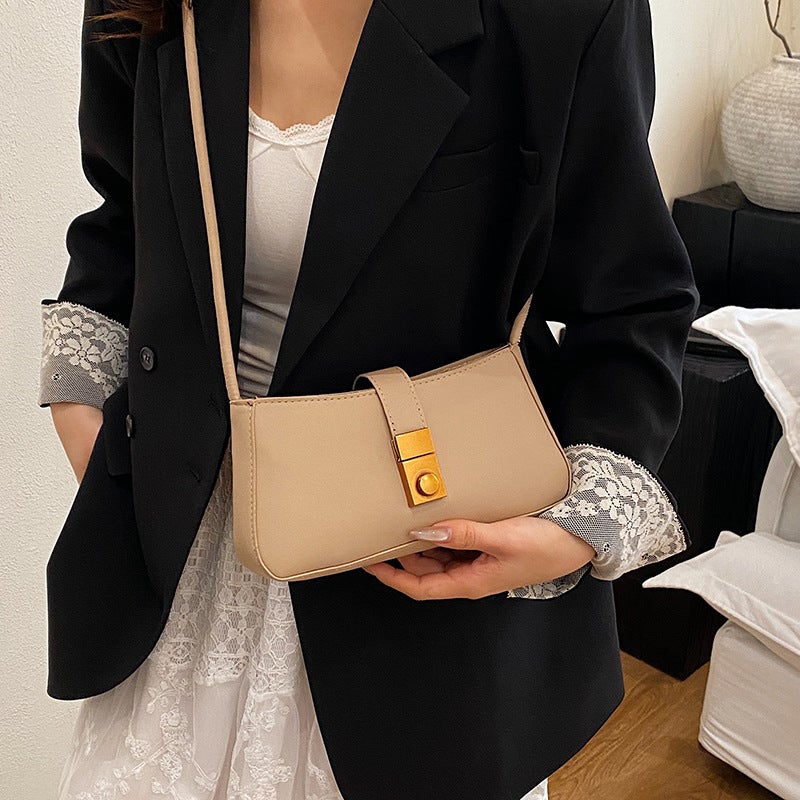 2025 Spring And Style High-End Texture, Versatile And Fashionable One-Shoulder Armpit Bag, Western Style Crossbody Bag, Simple Elegant - Image 4