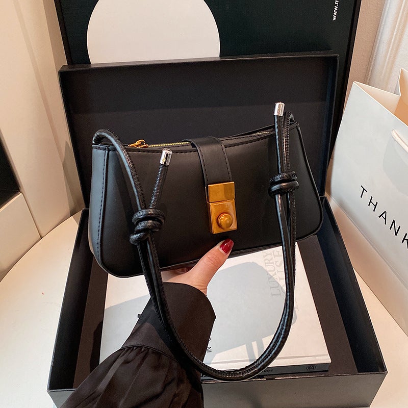 2025 Spring And Style High-End Texture, Versatile And Fashionable One-Shoulder Armpit Bag, Western Style Crossbody Bag, Simple Elegant - Image 2