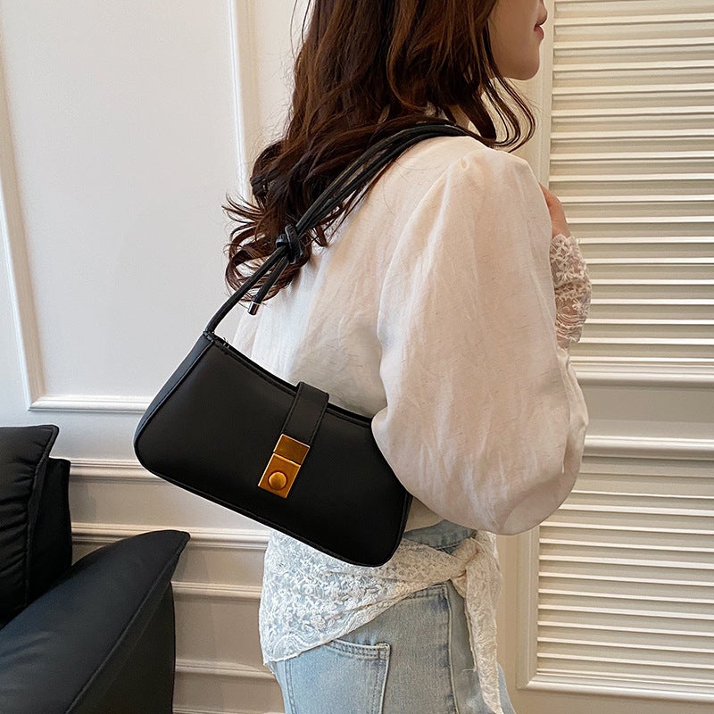2025 Spring And Style High-End Texture, Versatile And Fashionable One-Shoulder Armpit Bag, Western Style Crossbody Bag, Simple Elegant - Image 3