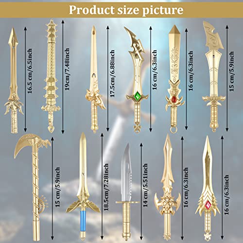 Moodaily 24-Piece Ancient Sword Shape Gel Ink Pens Set - Fun Novelty Pens in Black Ink Cool Sword Plastic Gel Ink Cool Pens for Christmas Birthday Party Presents and Office Writing Supplies - Image 3