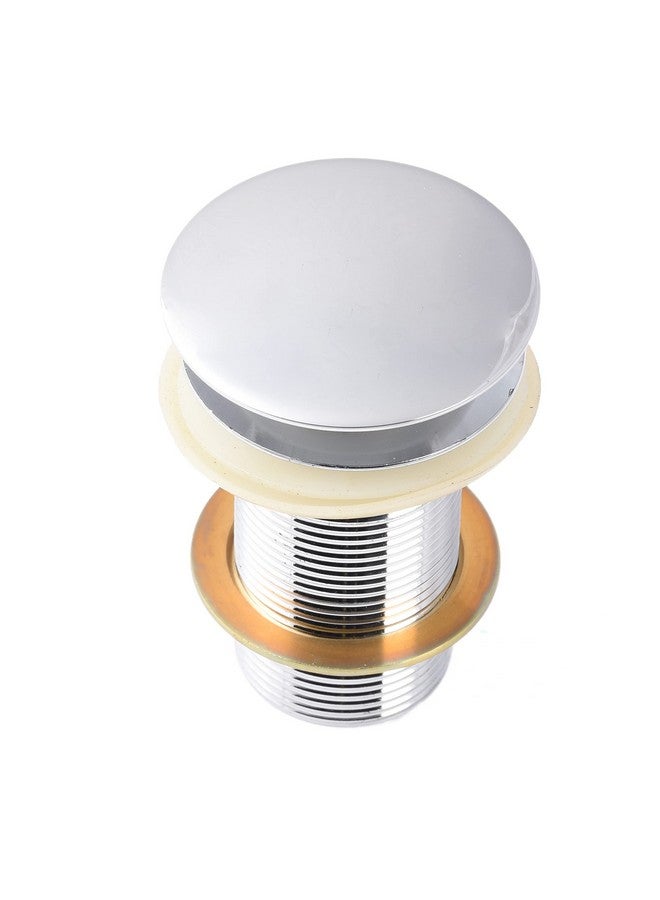 KKD® Heavy Quality Full Brass Pop Up Full Thread Waste Coupling 32 MM (5", Silver) - Image 1