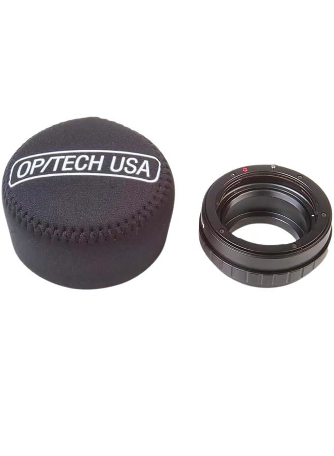 OP/TECH USA 7801054 Fold-Over Neoprene Lens Pouch – Durable Camera Lens Case with No-Lose Lid – 304 (Black) - Image 5