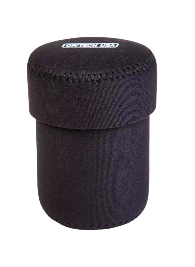 OP/TECH USA 7801054 Fold-Over Neoprene Lens Pouch – Durable Camera Lens Case with No-Lose Lid – 304 (Black) - Image 1