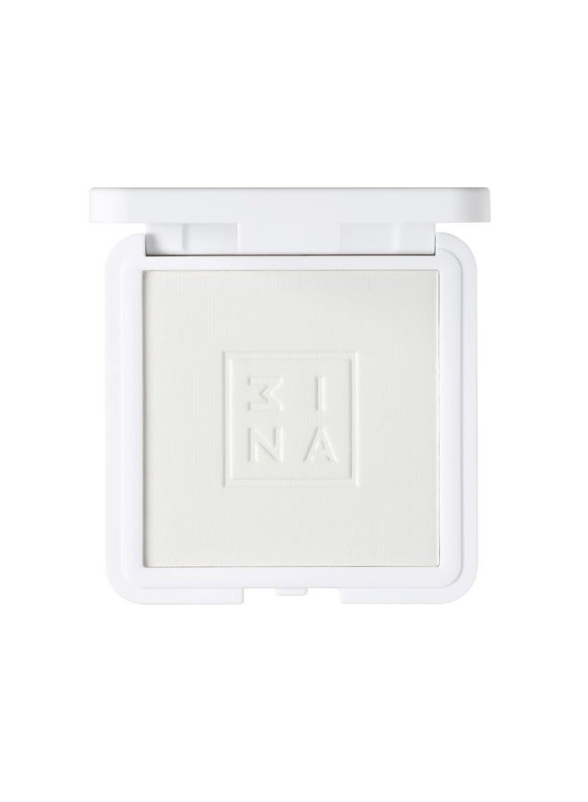 3INA MAKEUP - Vegan - Cruelty Free - The Setting Compact Powder 100 - White - Fixes and Sets Makeup - Mineral Powder - Long Lasting - Mattifying Effect - Absorbs Extra Oilness - Natural Finish - Image 1