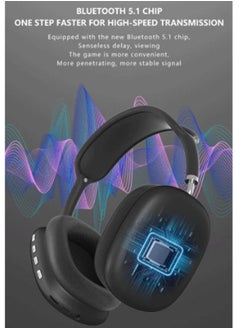 NAFEH P9 Wireless Bluetooth Headphones Noise Cancelling Stereo Sound Gaming Over ear compitable with all blutooth devices  - Image 4