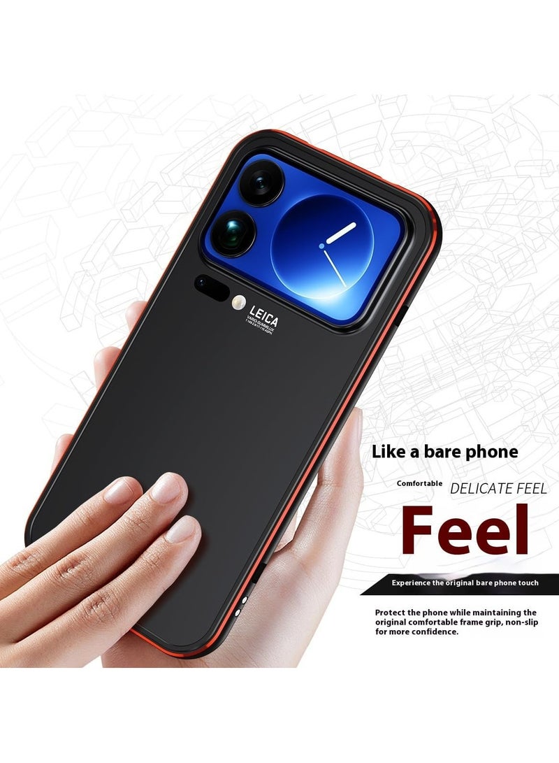 عام Metal Bumper Frame Case Compatible with Xiaomi 17 Pro Max, Deluxe Premium Aluminium Alloy Shockproof Bumper Frame - Image 3