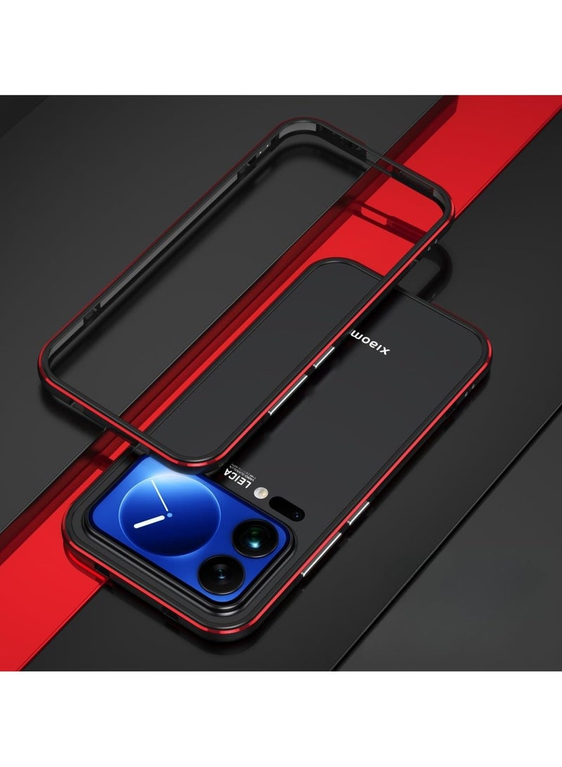 عام Metal Bumper Frame Case Compatible with Xiaomi 17 Pro Max, Deluxe Premium Aluminium Alloy Shockproof Bumper Frame - Image 1