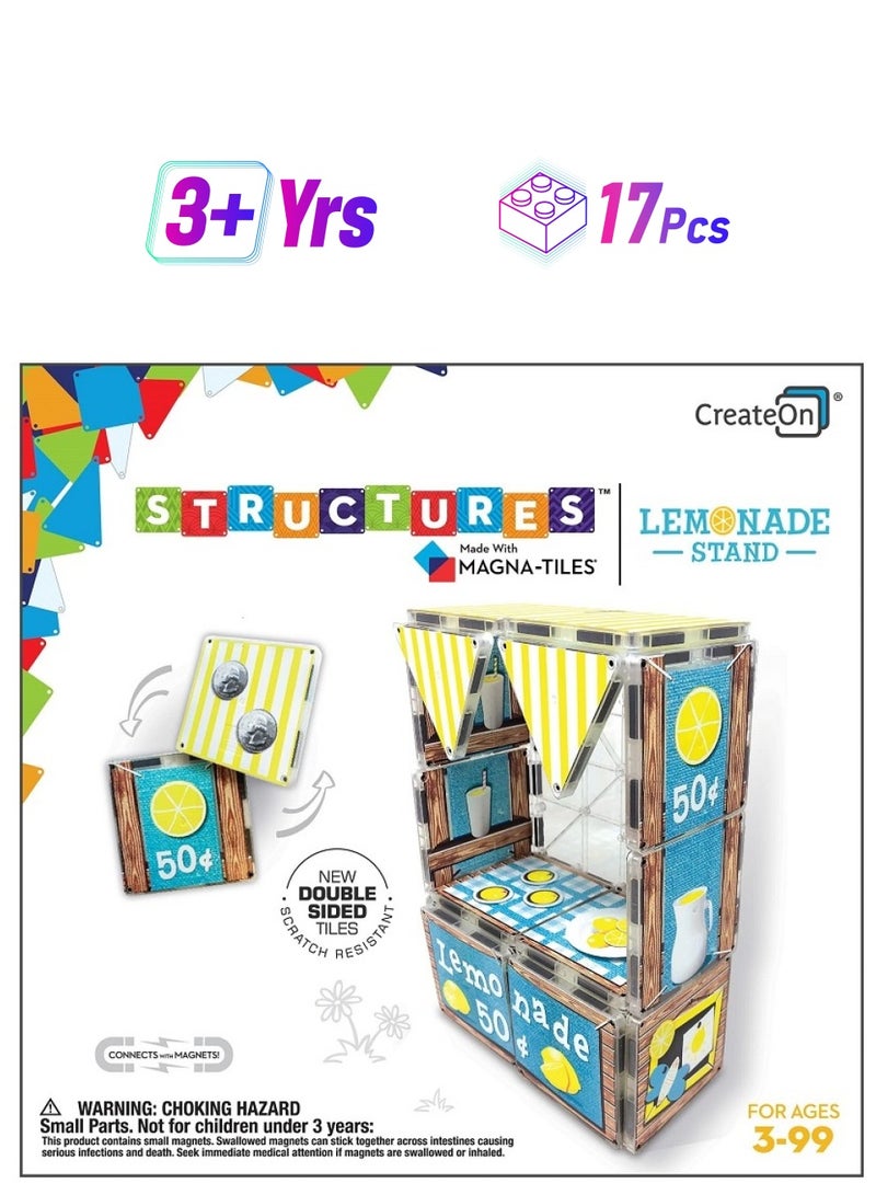 MAGNA-TILES CreateOn Dollars and Cents Lemonade Stand - Image 1