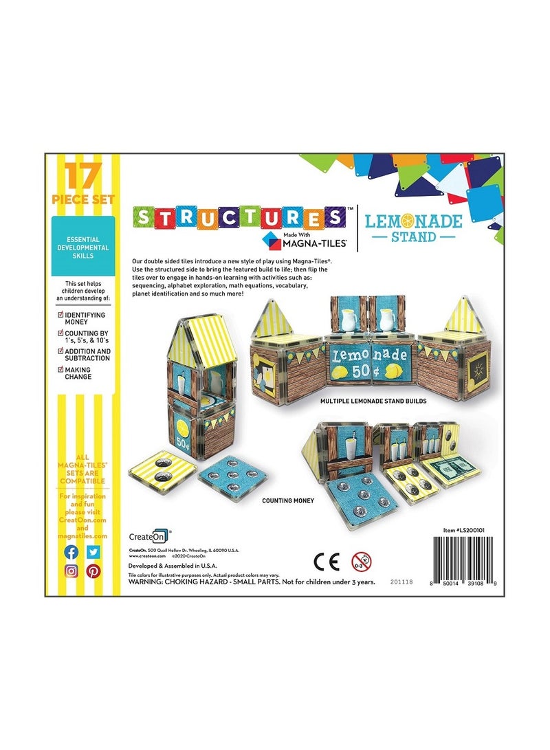 MAGNA-TILES CreateOn Dollars and Cents Lemonade Stand - Image 2
