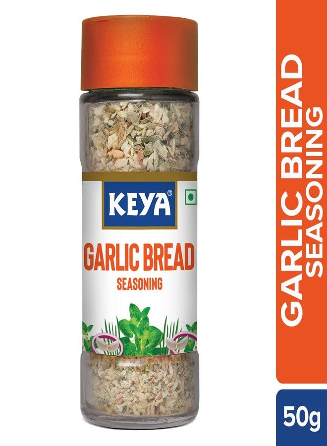 Keya Garlic Bread Seasoning |All Natural & Healthy Spice Blend| Glass Bottle | Premium Seasoning and Spices I No Preservatives | 50g | Pack of 3 - Image 4