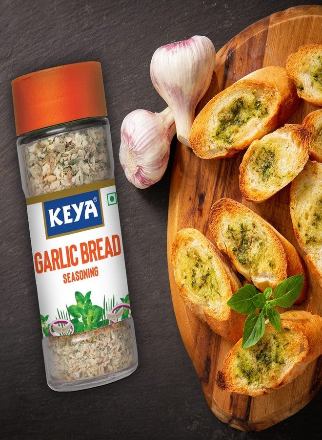Keya Garlic Bread Seasoning |All Natural & Healthy Spice Blend| Glass Bottle | Premium Seasoning and Spices I No Preservatives | 50g | Pack of 3 - Image 5