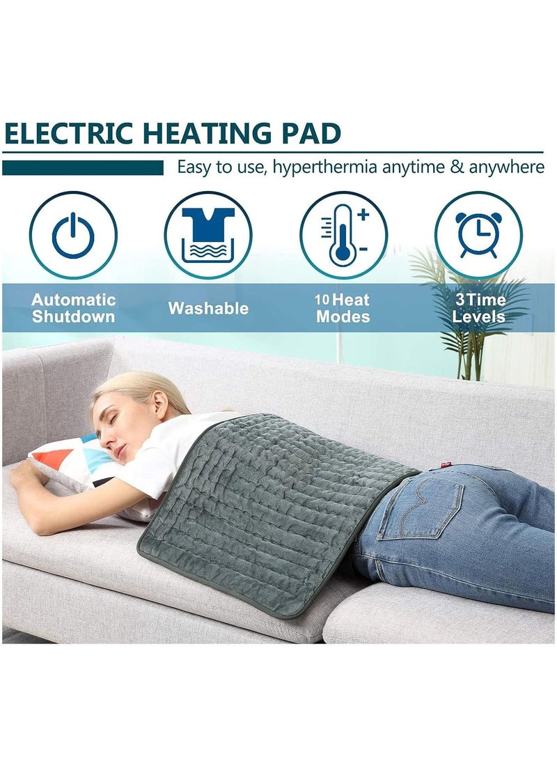 Generic Heating Pad for Pain Relief of Back Neck and Shoulder, 6 Electric Temperature Options, 4 Temperature Settings, Auto Shut Off  - Image 2