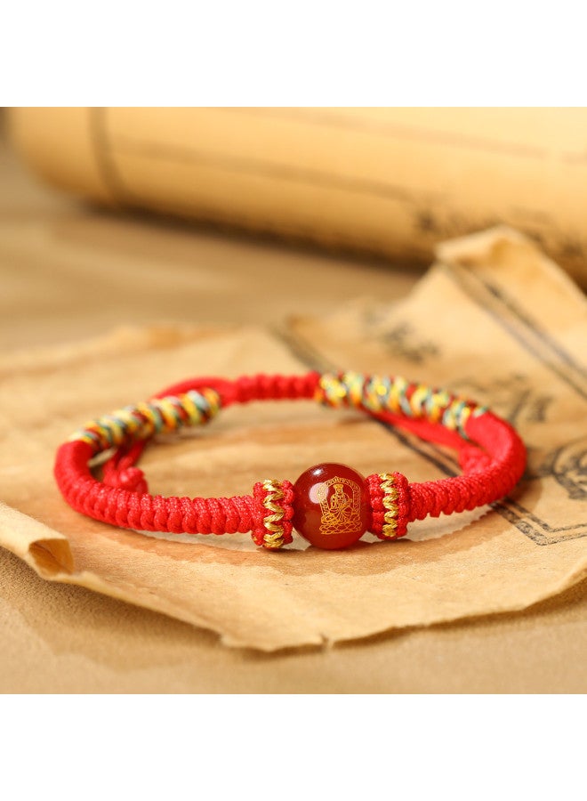 Goddess Renewal】 Zodiac Peace Red String Braided Bracelet For Men And Women, Couple Gift For Girlfriend - Image 5