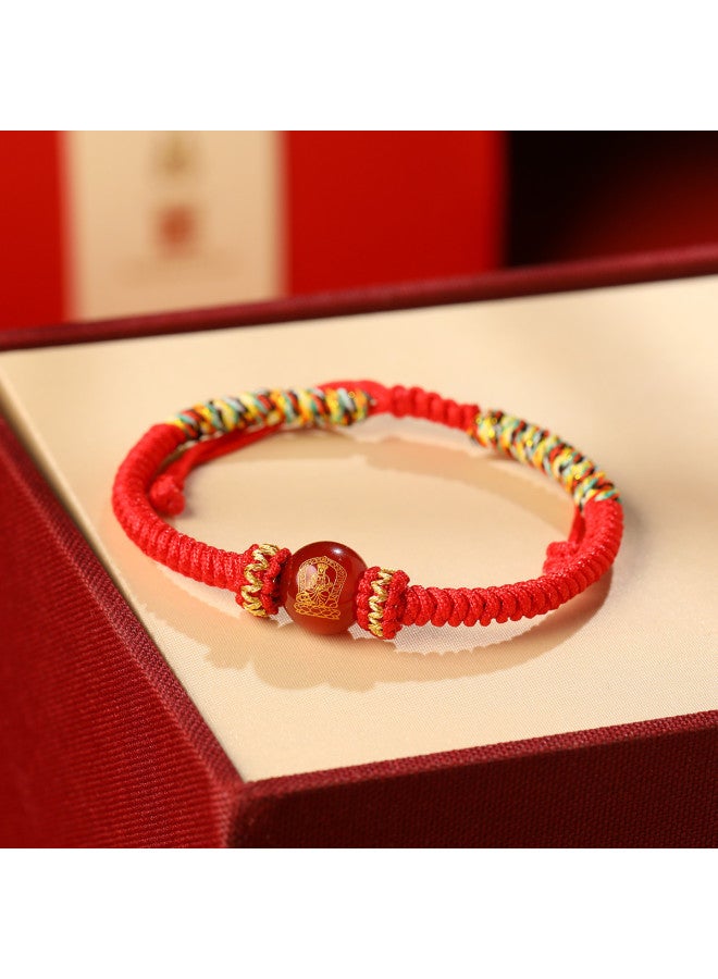 Goddess Renewal】 Zodiac Peace Red String Braided Bracelet For Men And Women, Couple Gift For Girlfriend - Image 3