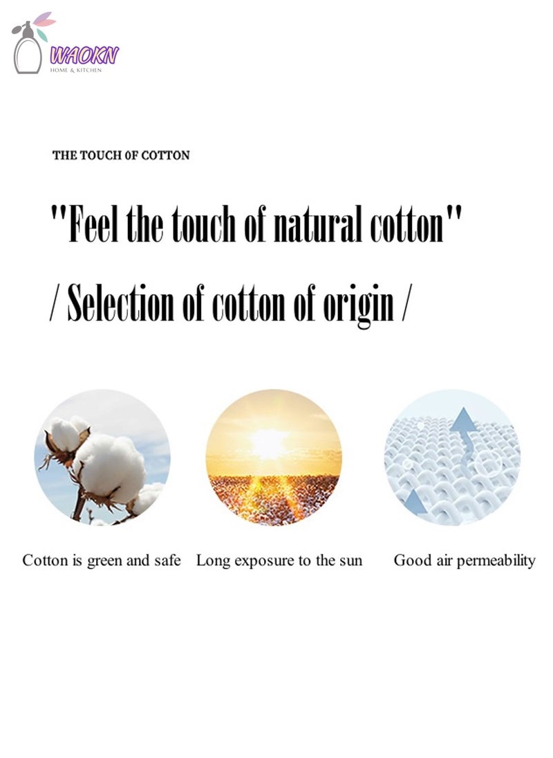 WAOKN Tablecloth, Waterproof And Oil-Proof End Table Dustproof Cover, Simple Style Solid Color Picnic Blanket, White - Image 3