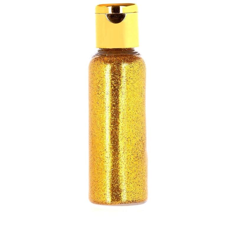 Mahir Glitter MAHIR GLITTER Supreme Golden ECO Friendly Glitter 30 GM JAR  - Image 1