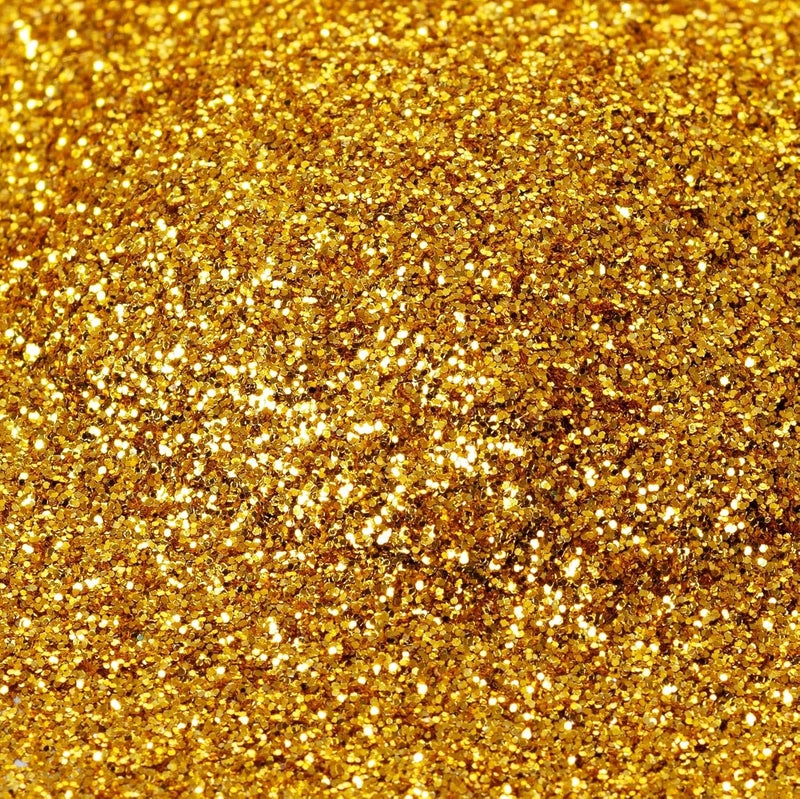 Mahir Glitter MAHIR GLITTER Supreme Golden ECO Friendly Glitter 30 GM JAR  - Image 2