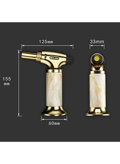 Generic Culinary Torch Lighter, Refillable Flamethrower Kitchen Cooking Torch, with Adjustable Flame Safety Lock for BBQ Crafts Baking Brulee Creme DIY Soldering (A)  - Image 2