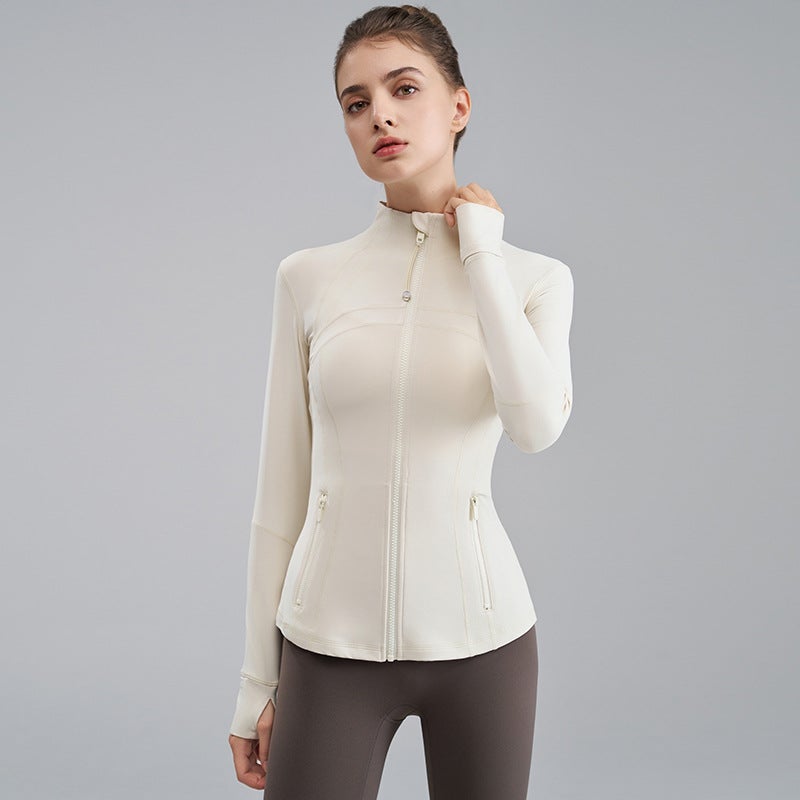 Generic Lulu Define Yoga Jacket Slim Fit Spring Autumn Winter ivory ivory 