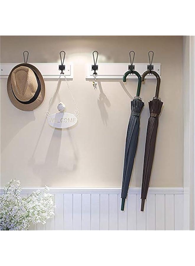 Duty Double Coat Hooks , Coat Hooks , Heavy Duty Decorative Black Wall Hooks for Mudroom , Hat Rack , Purse Hooks Cast Iron Decorative ?Black Hooks (black) , Coat Hooks , Duty Double Coat Hooks , He  - Image 2