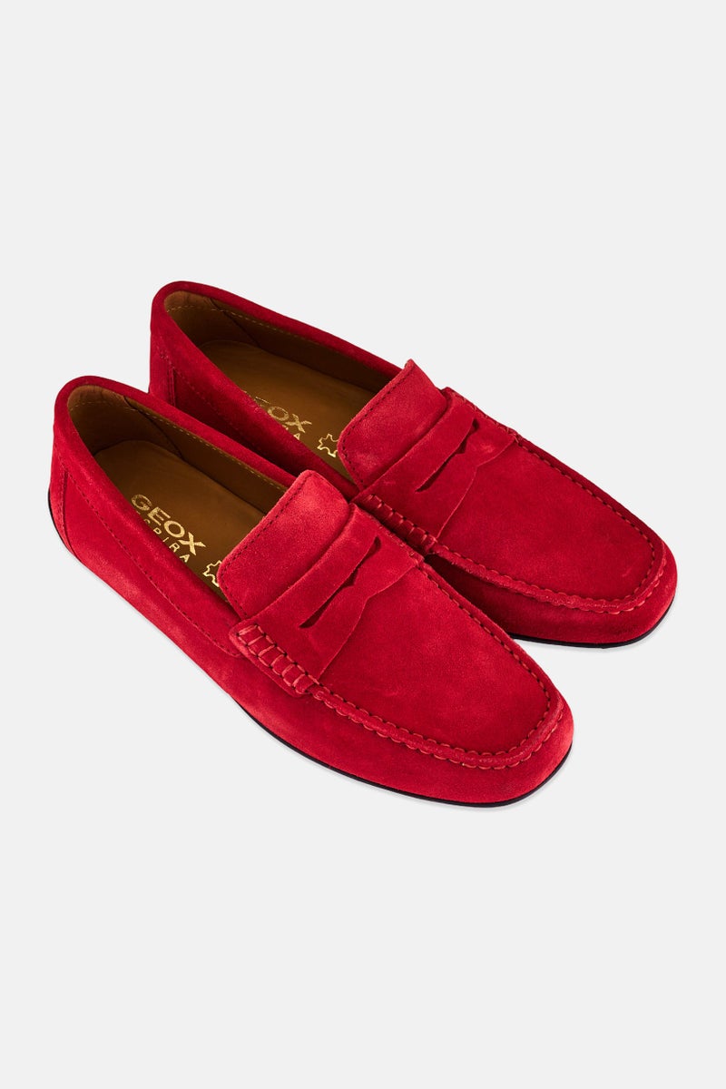 GEOX Men U Kosmopois Slip On Loafers, Red - Image 2
