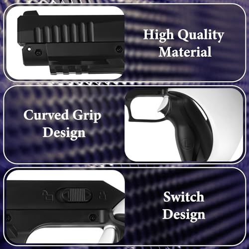 Geekria VR Game Gun Controller Cover Compatible with Sony PlayStation PSVR 2 Shooting Bracket Stand, Shooting Game Handle Accessories, Durable Hard Shell Anti-Slip Grip Protector - Image 3