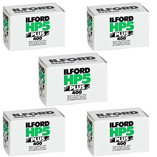 Ritz Camera Pack of 5 Ilford 1574577 HP5 Plus, Black and White Print Film, 35 mm, ISO 400, 36 Exposures - Image 4