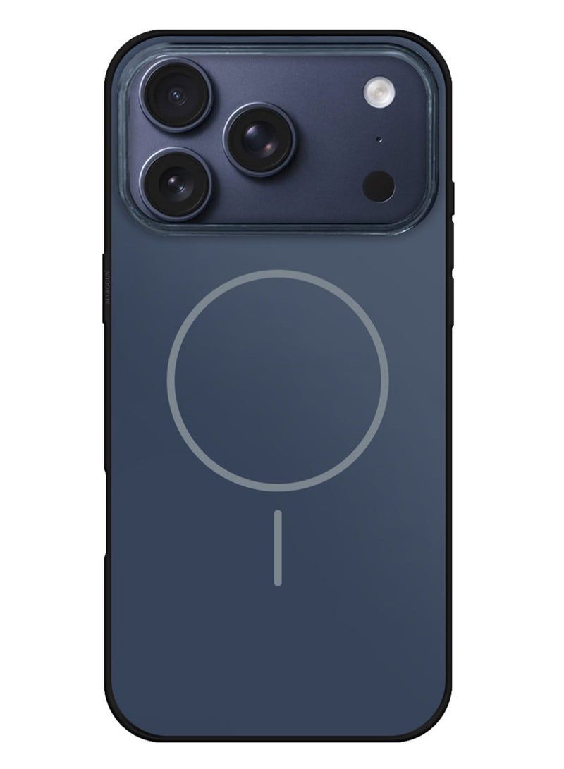 Premium Glossy Case Cover for iPhone 17 Pro - Hard TPU Case Cover - Slim Fit Design and Full Edge Coverage - Dark Blue - Image 4