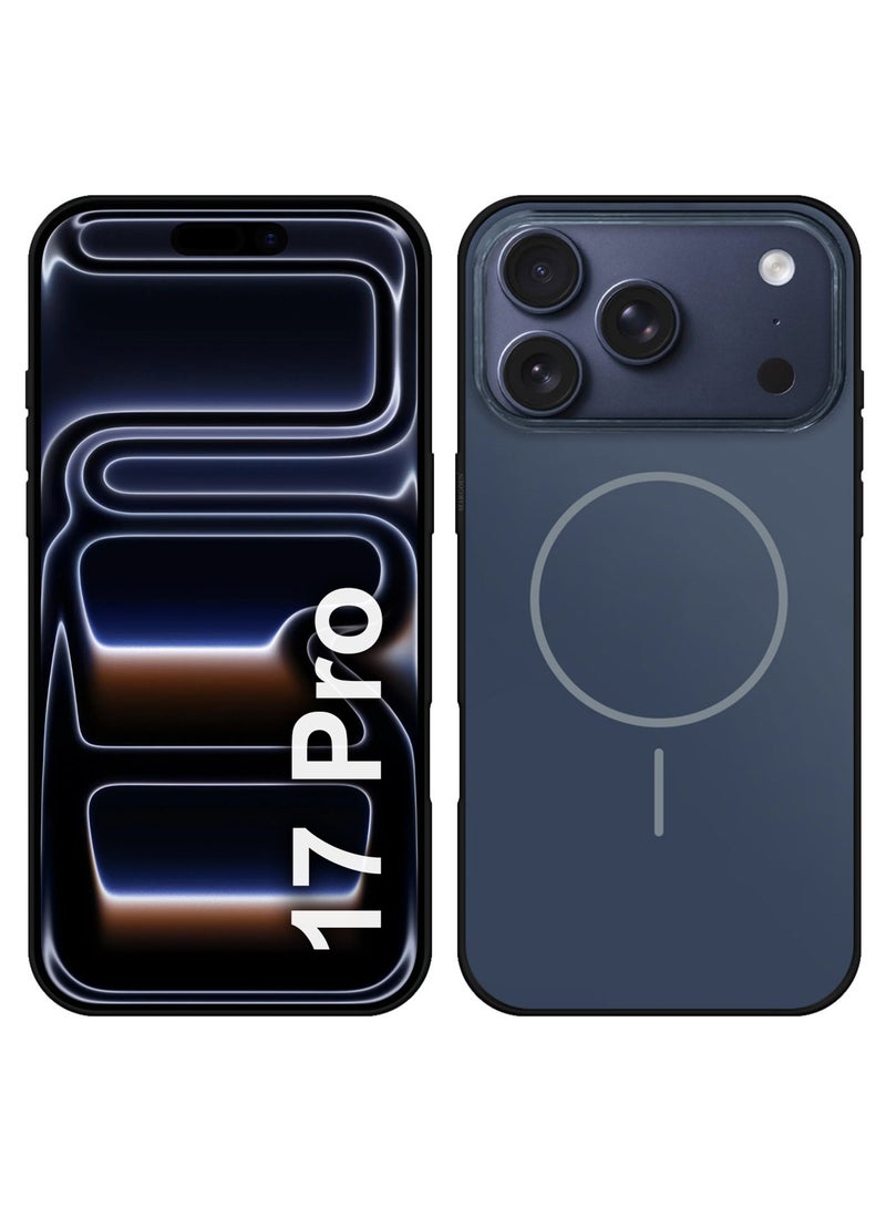 Premium Glossy Case Cover for iPhone 17 Pro - Hard TPU Case Cover - Slim Fit Design and Full Edge Coverage - Dark Blue - Image 1