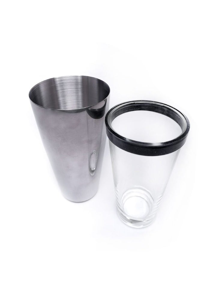 Precise Boston Stainless Steel with Glass Cocktail Shaker, 530 ml  - Image 2