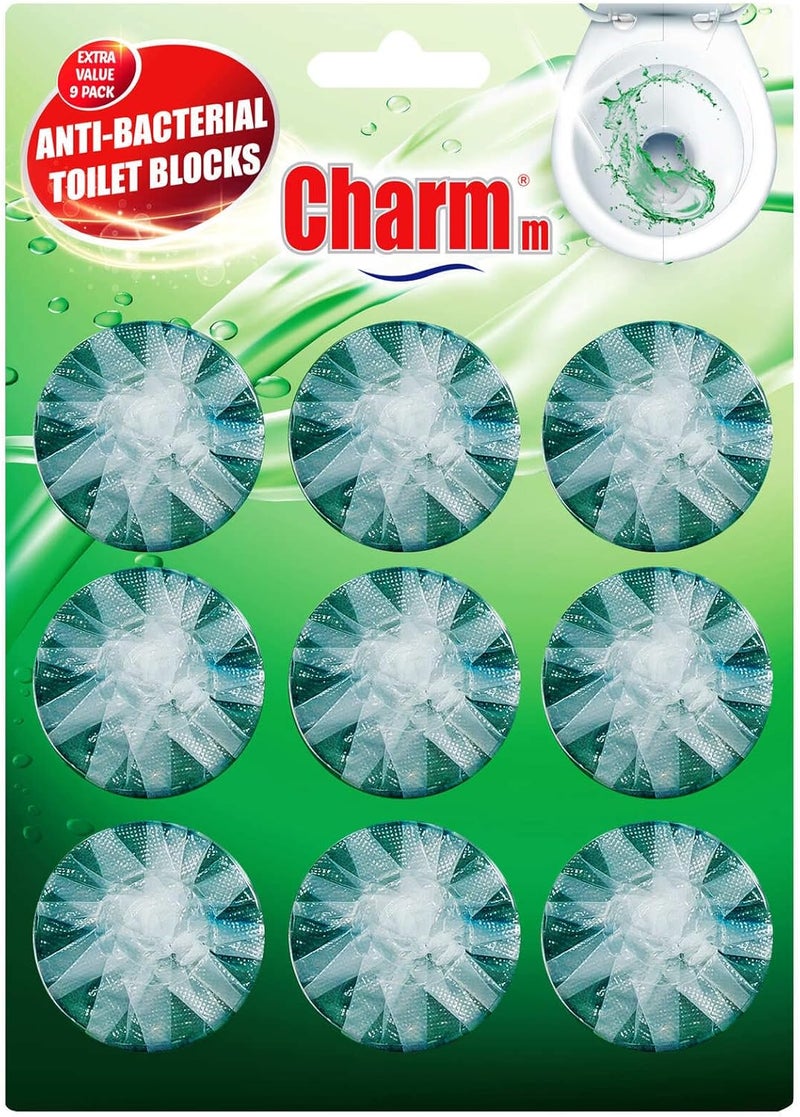 CHARMM كتل المرحاض المضادة للبكتيريا من CHARMM - 9 قطع - Image 1