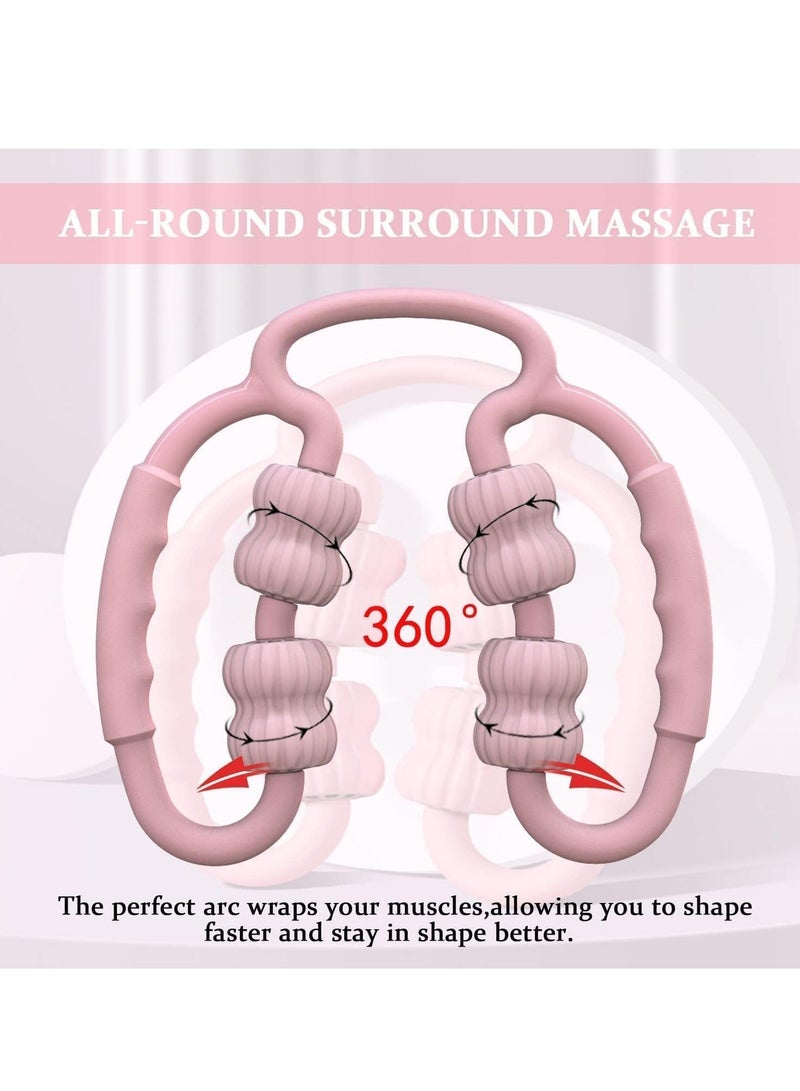 Generic Cellulite Massager Roller, Manual Muscle Massager Roller Ring Multi-functional Leg Beautifier for Leg, Trigger Point Massage Roller for Legs, Neck, Relieve Muscle Soreness  - Image 5