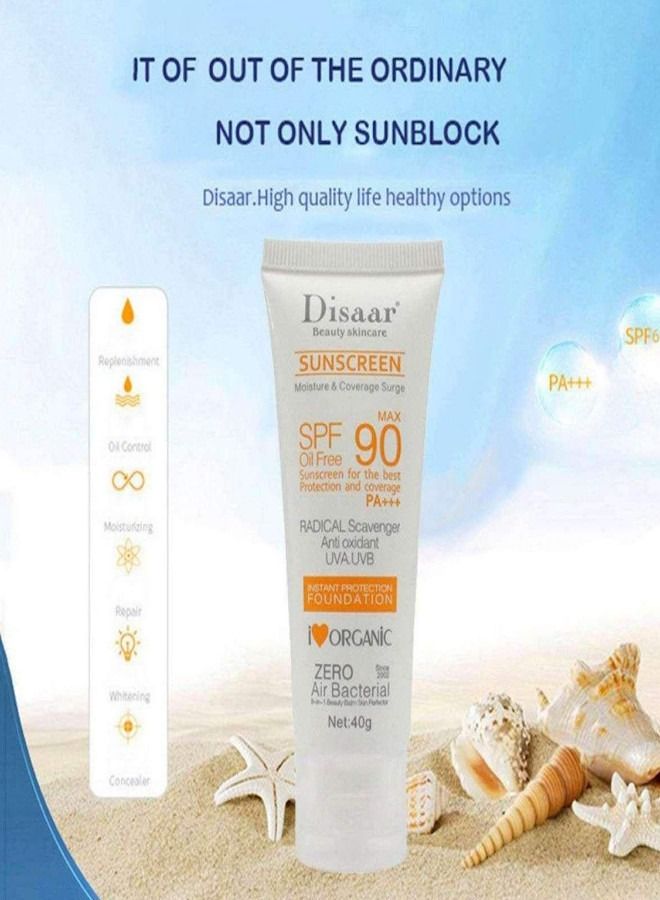 Disaar Sunscreen Instant Protection Foundation SPF 90 40g - Image 4