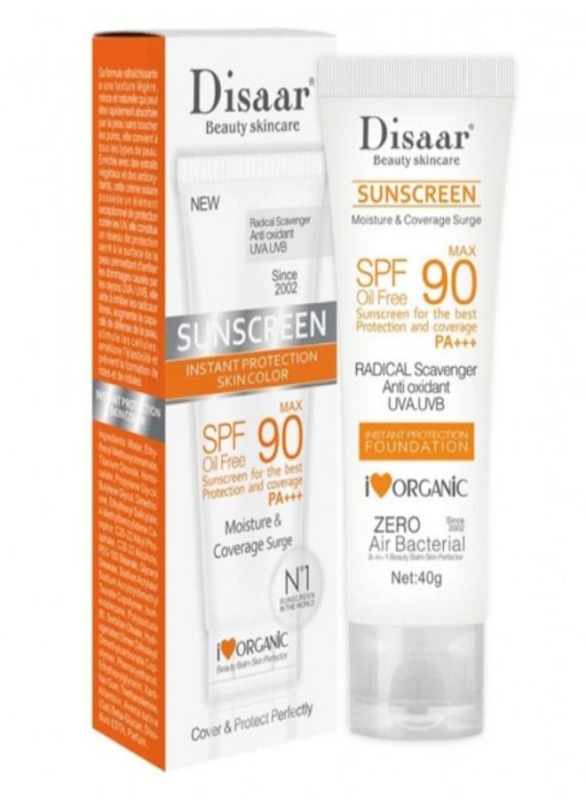 Disaar Sunscreen Instant Protection Foundation SPF 90 40g - Image 1