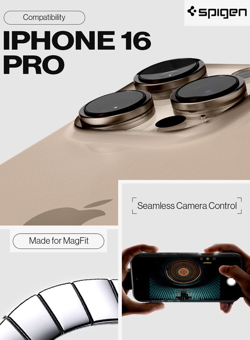 Spigen Tough Armor T (Ai) MagFit AI iPhone 16 PRO Case Cover [Camera Control Button] MagSafe with Kickstand - Frost Black - Image 2