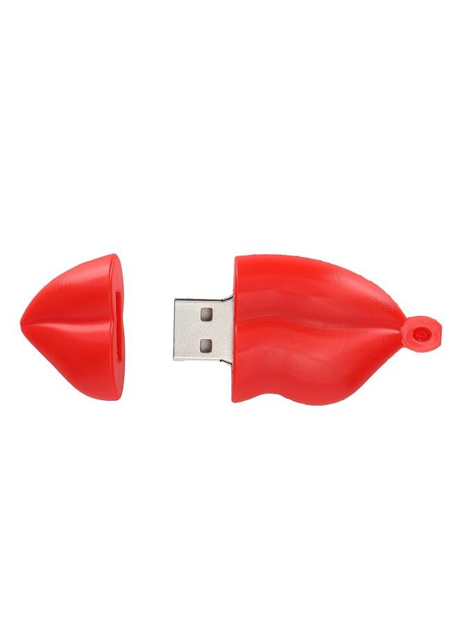 Thoraya USB Flash Memory Stick Flash Drive Gift Cute Cartoon Red Lips 128GB  - Image 3