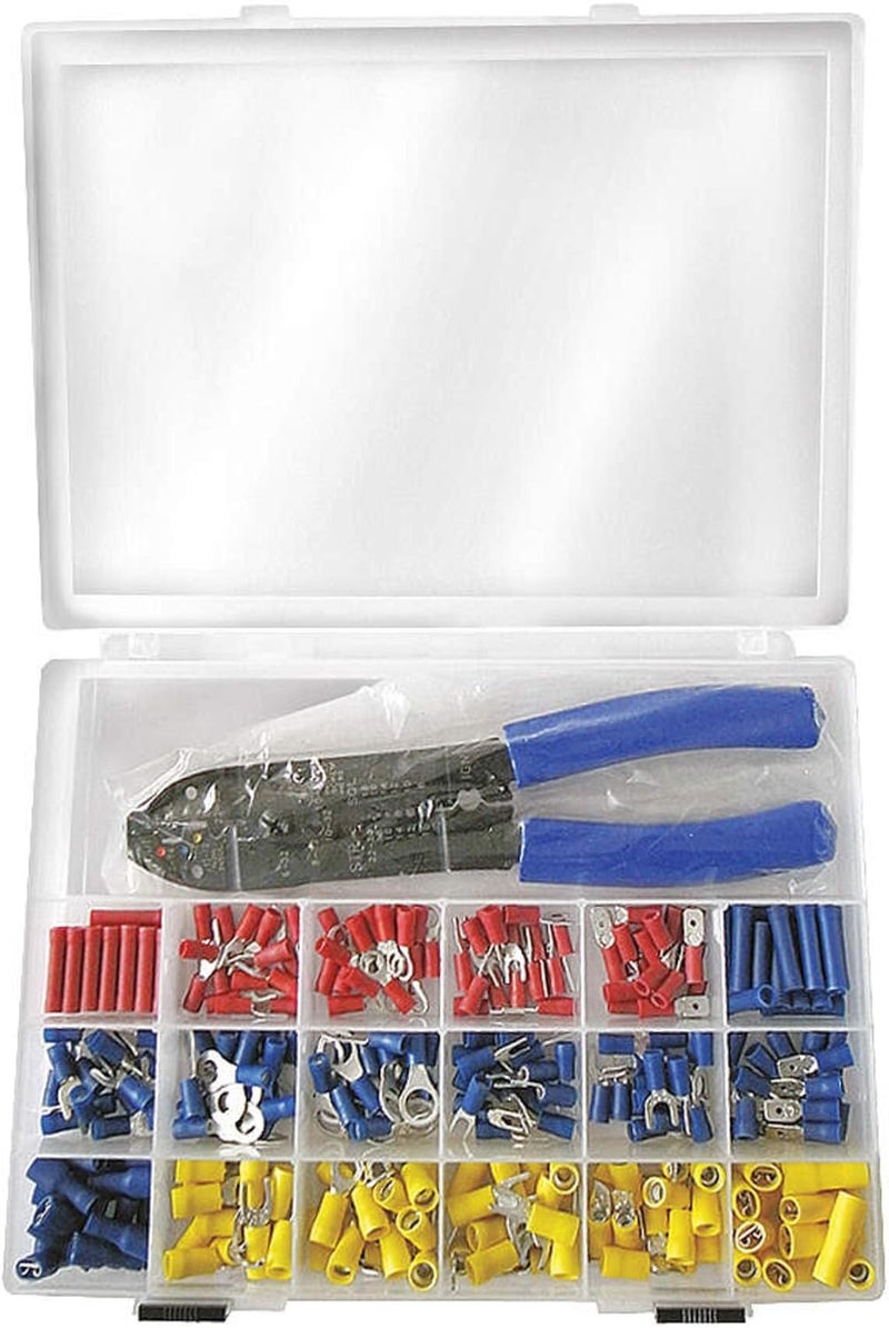 Wire Termnl Kit With Crimp Tool Insulatd