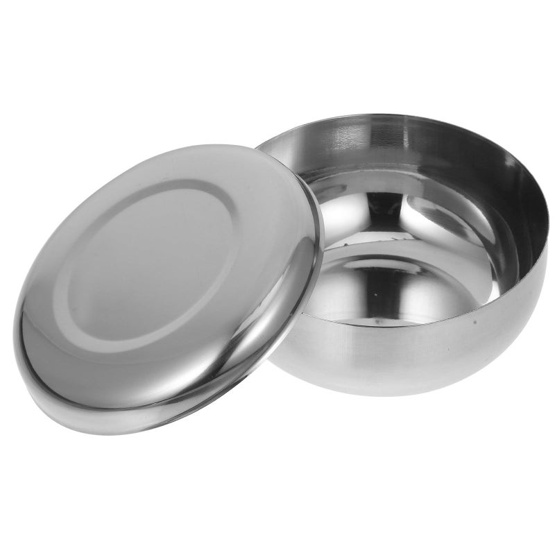 Stainless Steel Double Wall Insulated Bowl with Lid Medium 201 Grade for Rice Soup - Image 2