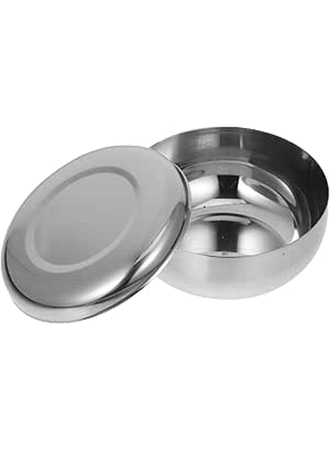 Stainless Steel Double Wall Insulated Bowl with Lid Medium 201 Grade for Rice Soup - Image 1