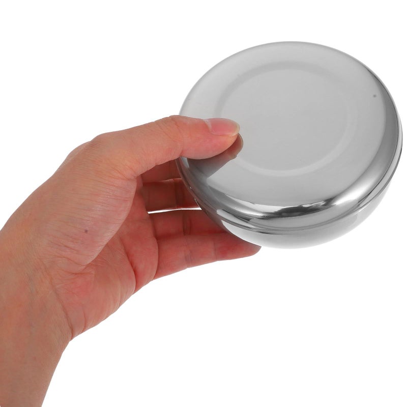 Stainless Steel Double Wall Insulated Bowl with Lid Medium 201 Grade for Rice Soup - Image 4