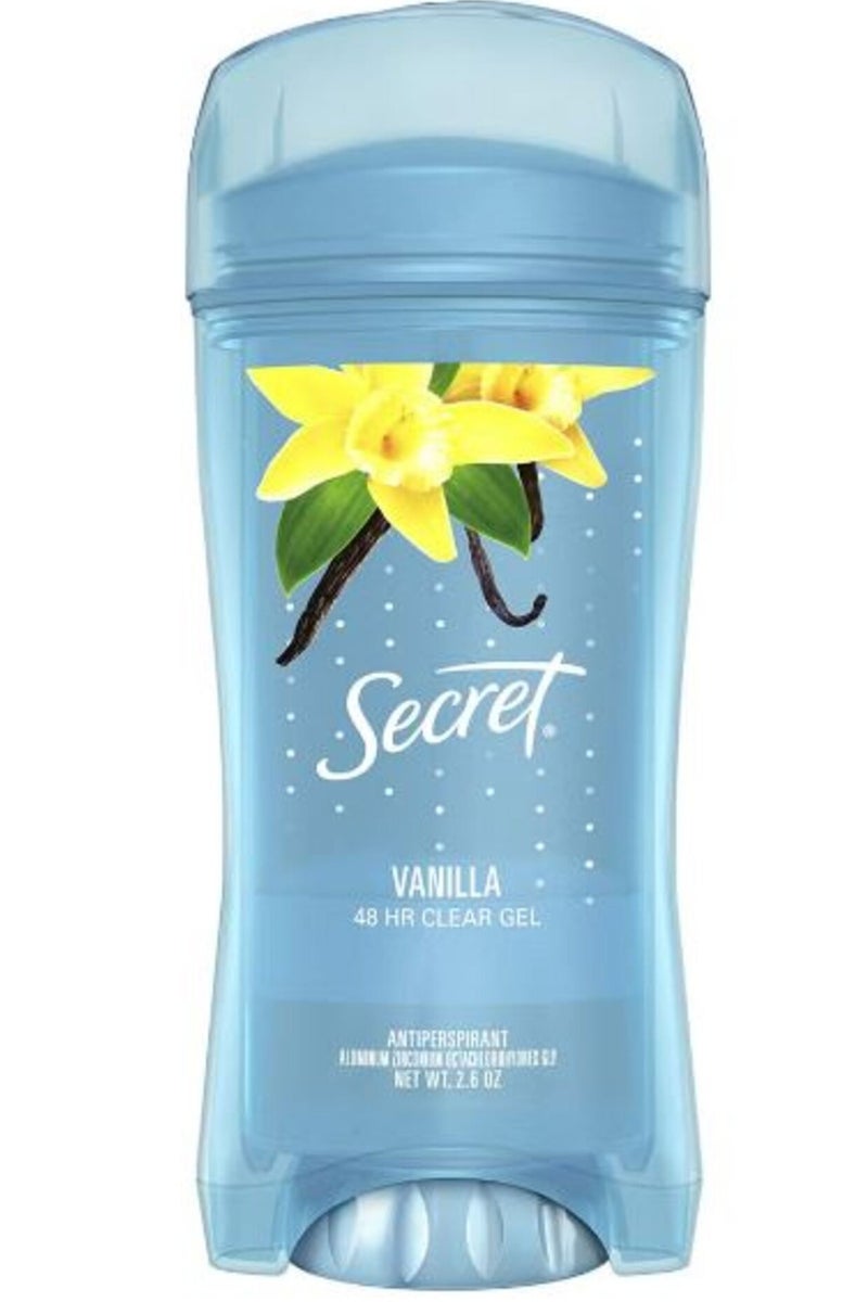 Secret Fresh Gel Antiperspirant Deodorant 48 HR Clear With Vanilla 2.6 OZ
